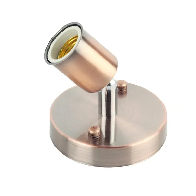 ចង្កៀងជញ្ជាំង JOYINLED Retro E27 ដែលអាចលៃតម្រូវបាន 180 ដឺក្រេ រន្ធដោតអំពូលដែក ចង្កៀងជញ្ជាំងបែប Vintage សម្រាប់បន្ទប់គេង បន្ទប់បរិភោគអាហារ
