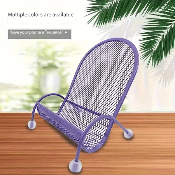 Colorful Creative Chair Design Phone Stand,Bedside Phone Holder. Multiple color options available. Lazy Bracket.