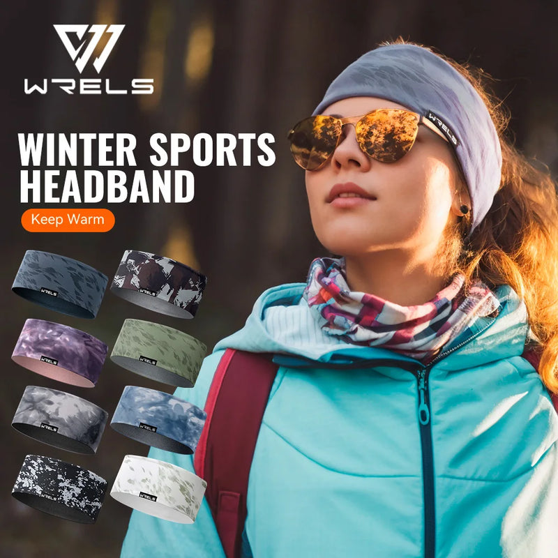 WRELS Ear Warmers Headband Windproof Sweat Wicking Cold-Proof Ear Covers Ski Sport Headband Men Women Outdoor Running Hair Band