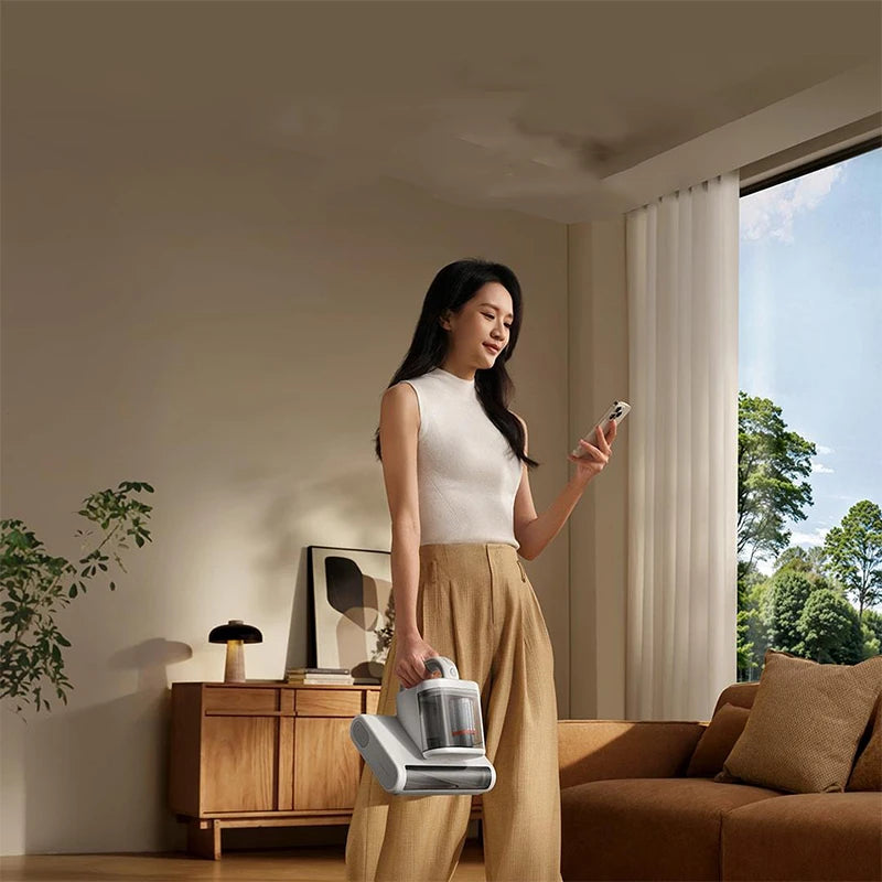 MIJIA Dust Mite Vacuum Cleaner 3 Pro,17kPa Suction,UV Sterilisation,3 Clean Modes,Smart Mite Detection,CN Version With Adapter