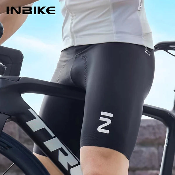 INBIKE Men's Basic Cycling Short Breathable Quick-Dry Lightweight Pad Bike Pants for Mountain Biking Road Cycling Shorts for Men