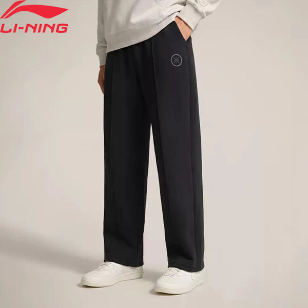 ខោជើងវែងបុរស Li-Ning ធ្វើពីកប្បាស ៨៩% ប៉ូលីអេស្ទ័រ ១១% ទន់ ងាយស្រួលពាក់ ខោរលុង លីនីង ជើងត្រង់ AKLW193