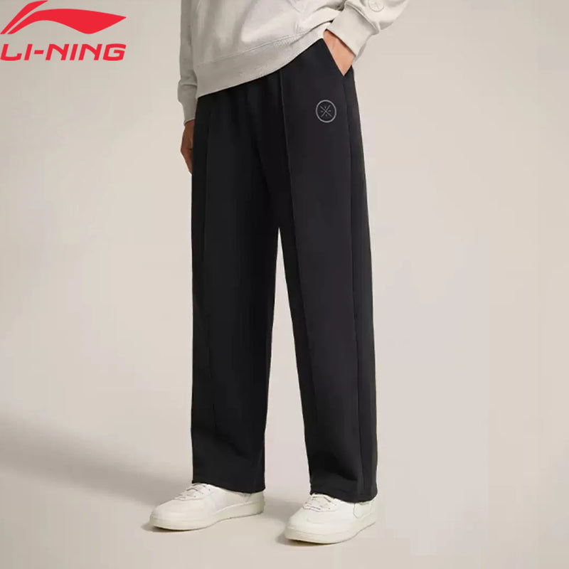 ខោជើងវែងបុរស Li-Ning ធ្វើពីកប្បាស ៨៩% ប៉ូលីអេស្ទ័រ ១១% ទន់ ងាយស្រួលពាក់ ខោរលុង លីនីង ជើងត្រង់ AKLW193