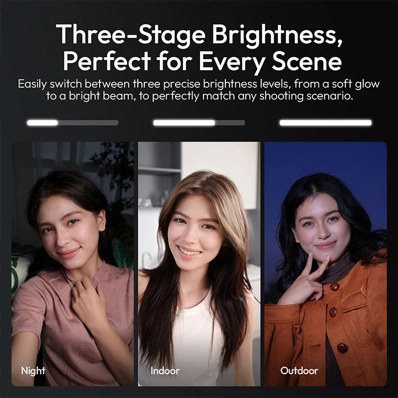 ភ្លើង LED ថត Selfie ម៉ាញេទិកខ្នាតតូច Ulanzi IN07 សម្រាប់ថតវីដេអូ Go Ultra 5600K ជាមួយវីសបង្វិល 180 ដឺក្រេ 1/4 អ៊ីញ