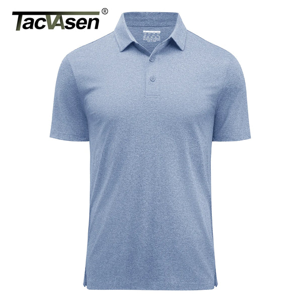 TACVASEN Men's Polo Shirts Short Sleeve Moisture Wicking Lightweight Athletic Casual Collared Golf Shirt Summer Work Polo Shirts