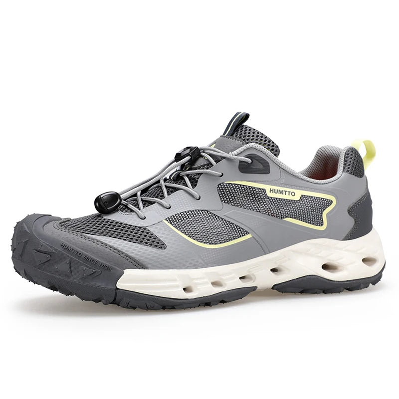 HUMTTO Summer Sneakers Men Breathable Trekking Shoes for Men's Luxury Designer Anti-slip Sports Outdoor Water Hiking Sneaker Man