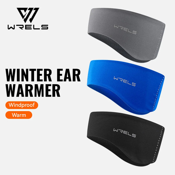 WRELS Warm Fleece Earmuffs Winter Ear Covers Cold Weather Windproof Moisture Wicking Outdoor Ski Run Hiking Sports Headband