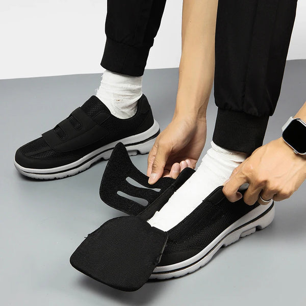 Adjustable Wide Diabetic Shoes Orthopedics Fat Foot Swollen Feet Thumb Eversion Hallux Valgus Bunion Edema Sneakers Men Women