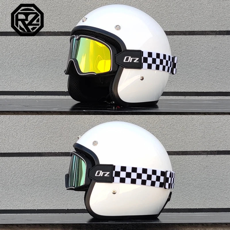 Free Shipping DOT approved retro motorcycle helmet casco 3/4 open face  helmet cafe racer helmet chopper helmet capacete