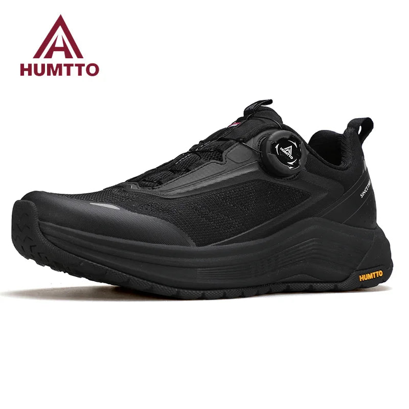 HUMTTO Running Shoes Men Breathable Marathon Men's Sports Shoes Cushioning Black Sneakers for Man Luxury Designer Gym Trainers