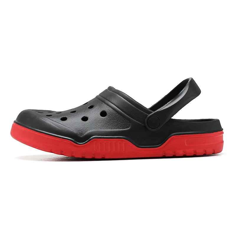 Plus Big Size 50 51 52 53 54 Summer Rubber Sandals Men Clogs Garden Shoes Zuecos Hombre Cholas Man Clog Beach Shoes Wide Foot