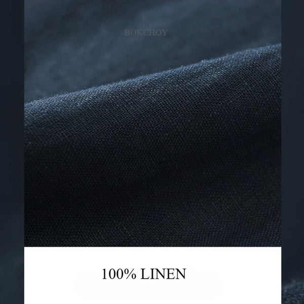2026 Spring Summer New, Thin Breathable, Pure Linen, Pants for Men, Loose and Soft, Elastic Waist, Summer Pant EC1376