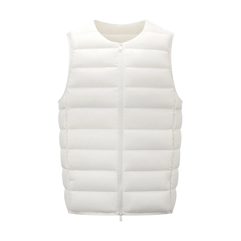 Semir Men Down Vest Lightweight 90 Percent Down Fill Water Repellent Windproof Solid Color Quilted 2026 New Winter Daily Wear