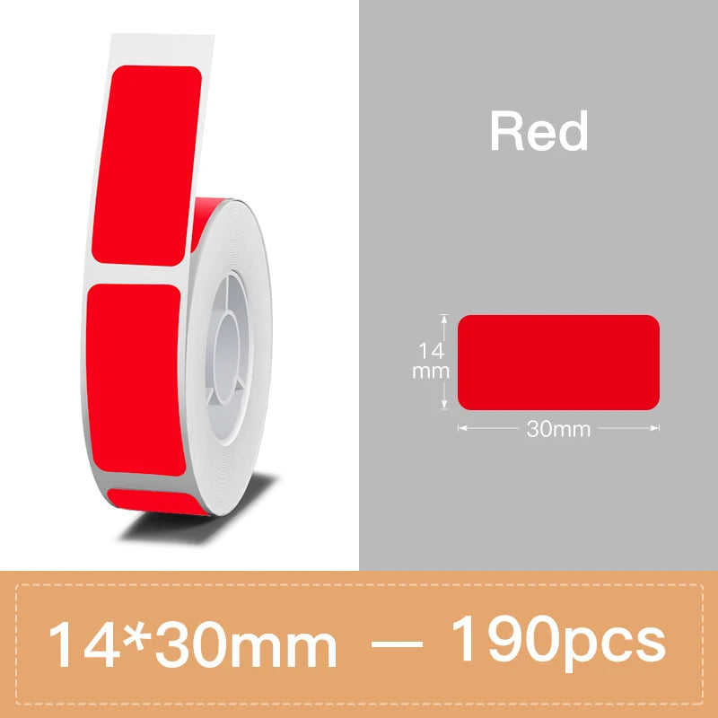 Niimbot N1/B18 PET Label Paper 2 Rolls Scratch-Resistant Tapes Carbon Ribbon Sticker Keep 8-10 Years For Portable Label Printer