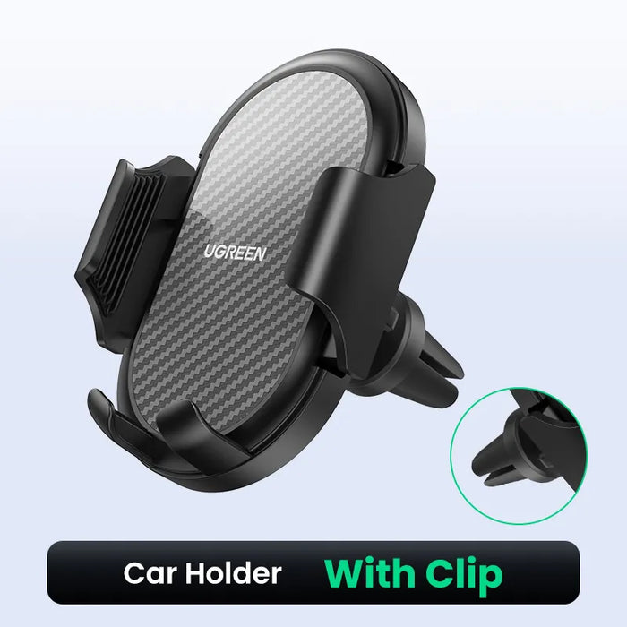 UGREEN Car Phone Holder for Mobile Smartphone Support Cell Phone Stand for iPhone 15 14 Pro Auto Vent Mount Gravity Holder Stand With Clip 1 CHINA