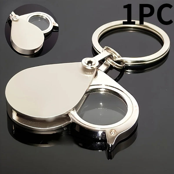 1pc 20X Magnifying Glass with UV-Resistant Coating and Sturdy Metal Frame,High Quality Glass Lens,for Reading and Fine Work.