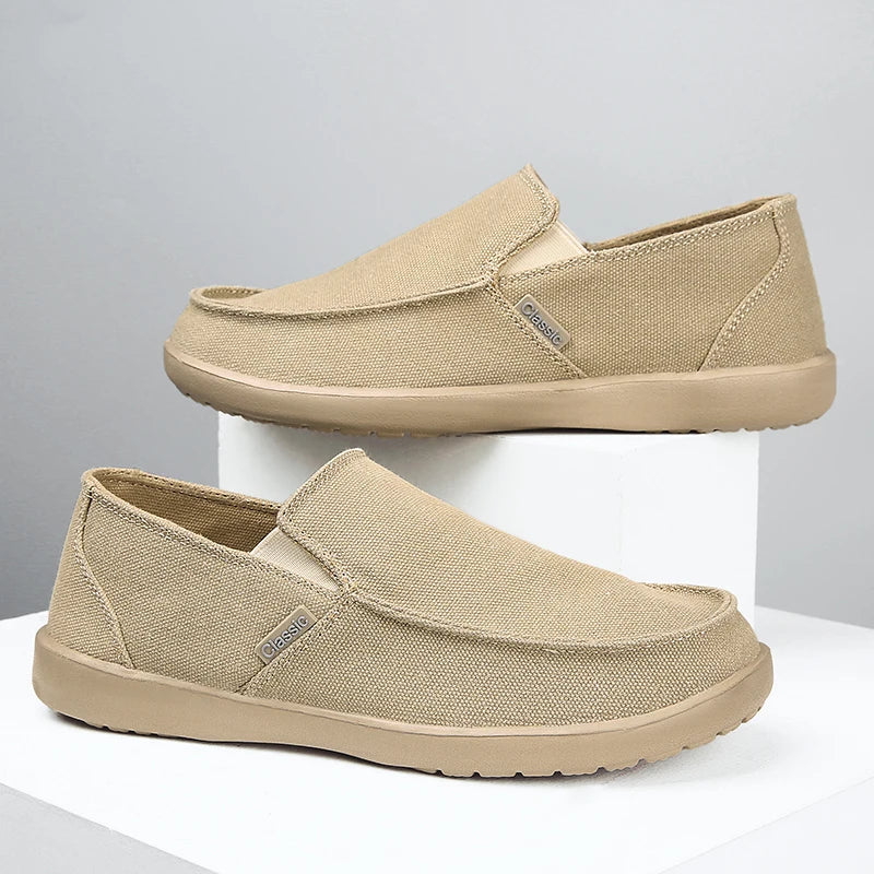 Mens Walking Shoes Summer Mesh Breathe Non Lace Design Snug Wear-resistant Daily Walking Outdoor Sports Versatile Casual Shoes