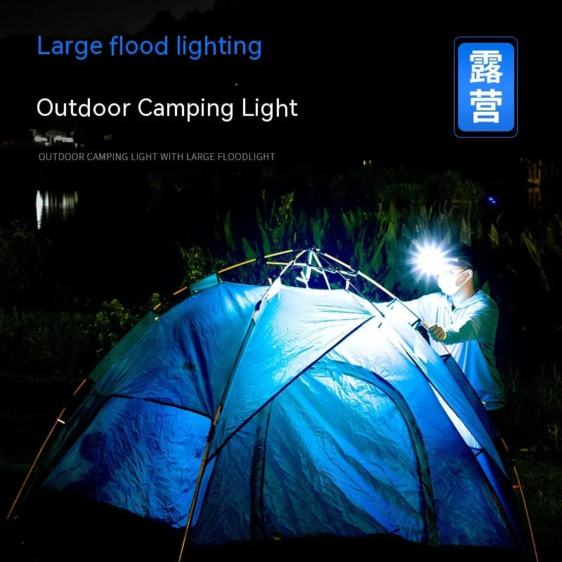 ចង្កៀងមុខ LED ដែលអាចសាកបានដោយ USB ធន់នឹងទឹក ថ្មភ្ជាប់មកស្រាប់ 18650 ពិលដ៏មានអានុភាព