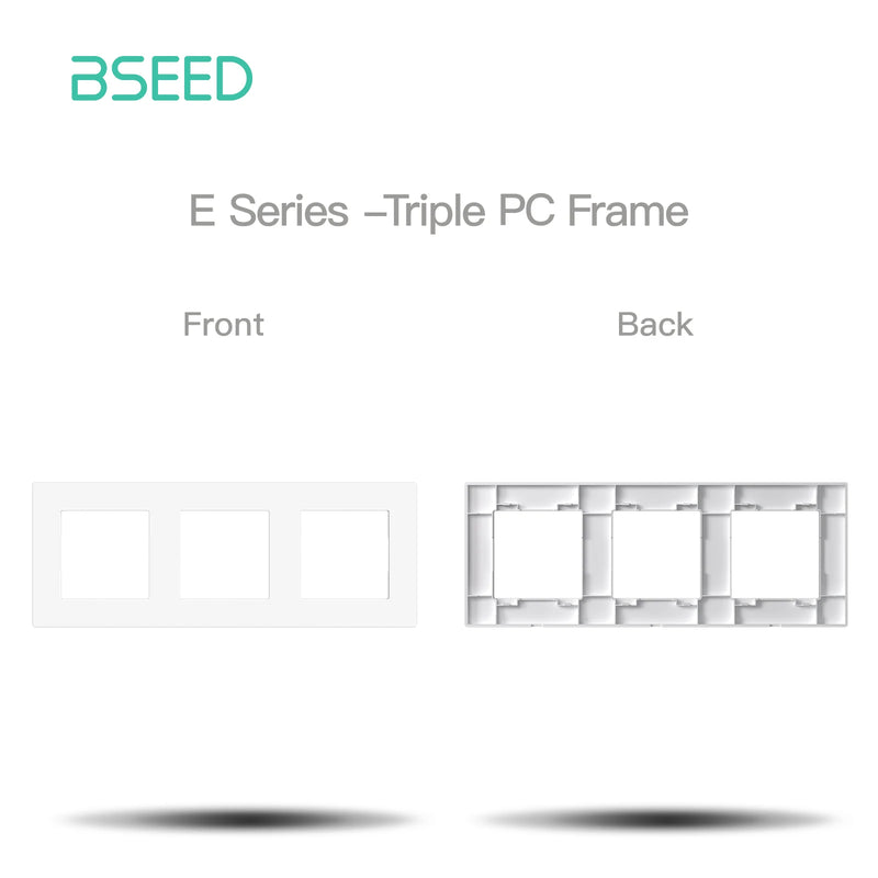 BSEED Zigbee Click Switch Module Smart Light Switch DIY Part with PC Plastic Frame Zigbee Socket Components for Home Automation