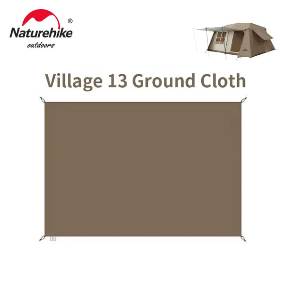 Naturehike Footprint Groundsheet for VILLAGE-13 Tent Floor Sheet Ground Cloth Oxford Cloth 1.74kg Moistureproof Mat 398x275.5cm