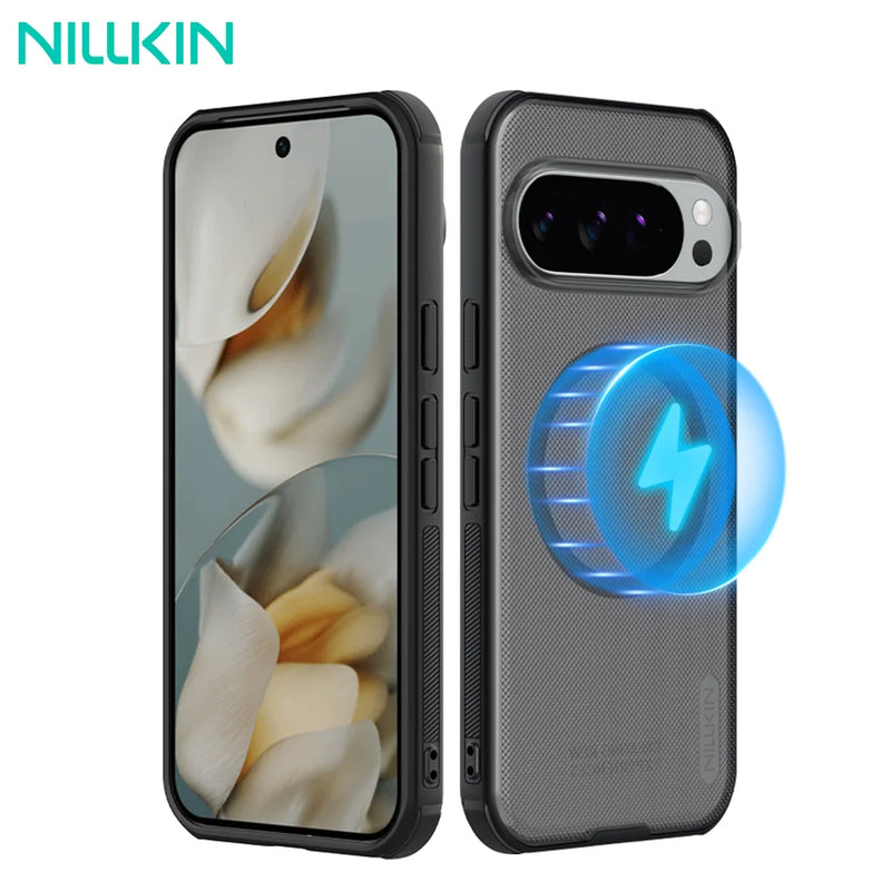 NILLKIN For Google Pixel 10 Pro XL Magsafe Case Frosted Shield Pro Magnetic Wireless Charging Back Cover For Pixel 10/10 Pro