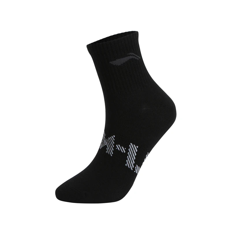 ស្រោមជើង Li-Ning Unisex Sport Style 3គូ ទំហំ 22-28សង់ទីម៉ែត្រ មានខ្យល់ចេញចូលបានល្អ មានផាសុកភាព ស្រោមជើង LiNing សម្រាប់បុរស និងស្ត្រី ទាន់សម័យ AWTV007