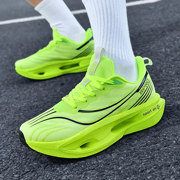 Men Women carbon casual sneakers four season breathable light outdoor racing running shoes Couples soft-soled speed sports shoes