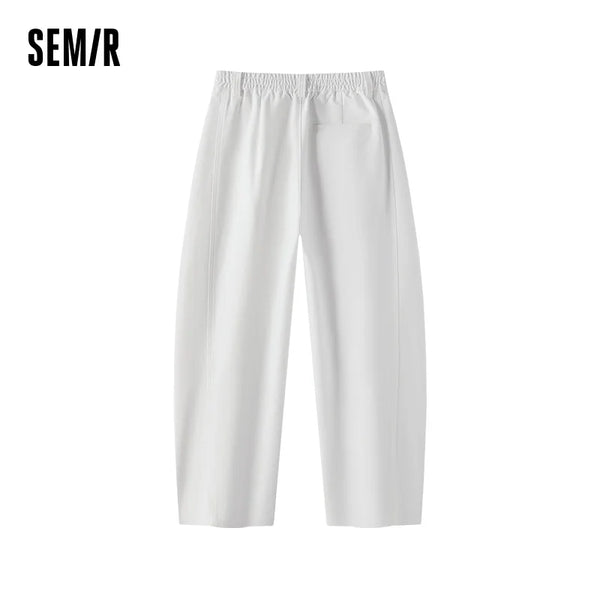 ខោ Semir សម្រាប់នារីៗ ពណ៌សុទ្ធ រលុង ជើងកោង ចង្កេះយឺត ងាយស្រួលស្លៀកប្រចាំថ្ងៃ រដូវរងាថ្មី ឆ្នាំ២០២៦