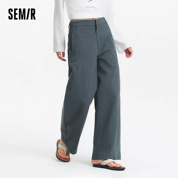 ខោស្ត្រី Semir ត្បាញឆ្នាំ ២០២៦ ជើងធំ ទន់ រលុង សម សម្រាប់ធ្វើដំណើរ ក្នុងទីក្រុង ធម្មតា ស្ទីលប្រចាំថ្ងៃ ទន់ មានផាសុកភាព ស្លៀកប្រចាំថ្ងៃ