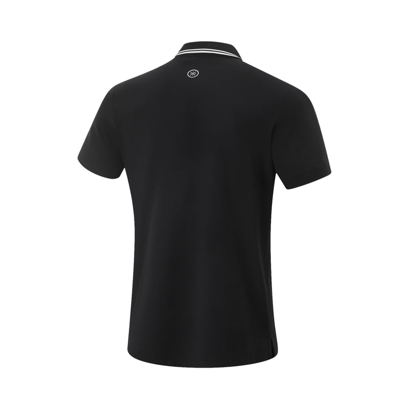 អាវយឺតបុរស Li-Ning Wade POLO កម្រិតស្ងួត 88% Polyamide 12% Elastane កម្រិតស្ងួត មានខ្យល់ចេញចូលបានល្អ អាវយឺតកីឡា LiNing APLV007