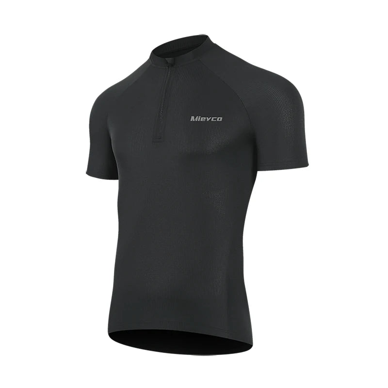 Men's Long Sleeve Reflective Cycling Jersey, Slim Fit Quick Dry Breathable With Rear Pockets for MTB Road Bike Riding Maillot