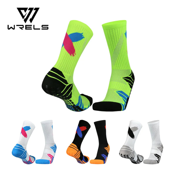 WRELS 1/2/3pair Moisture Athletic Sports Socks Performance Thick Breathable Cushioned Running Basketball Cycling Socks