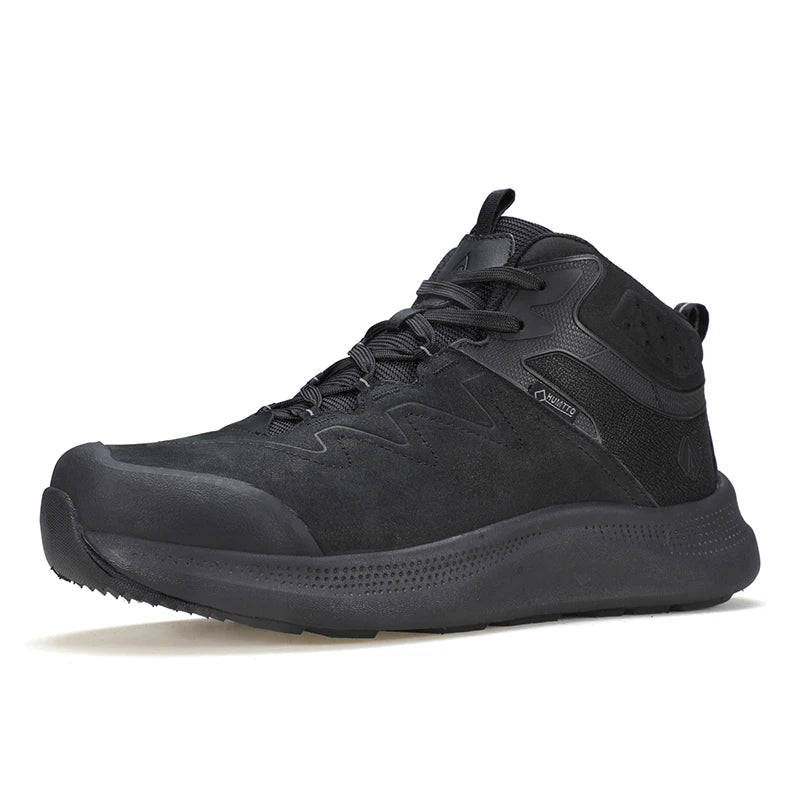 HUMTTO Outdoor Anti-slip Hiking Boots Men Mountain Sneakers Winter Keep Warm Trekking Shoes Genuine Leather Camping Sports Shoe