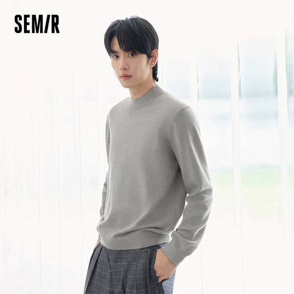 អាវយឺតប៉ាក់ Semir សម្រាប់បុរស កអាវក្លែងក្លាយ កម្ដៅ ប្រឆាំងឋិតិវន្ត ប្រឆាំងបាក់តេរី ឆ្នាំ២០២៦ សម្លៀកបំពាក់ប្រចាំថ្ងៃរដូវរងាថ្មី រចនាប័ទ្មធម្មតាក្នុងទីក្រុង
