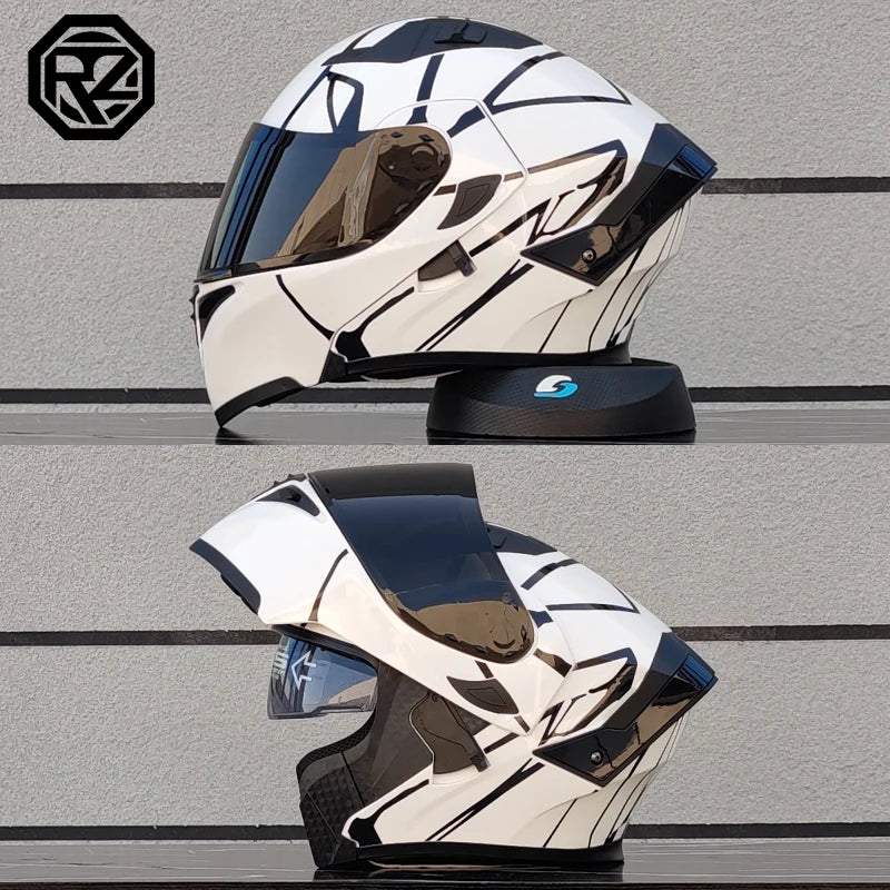 ORZ High Quality Modular Flip Helmet Double Lens Full Helmet Casco Para Motos Motorcycle Travel Half Full Helmet Casque Moto
