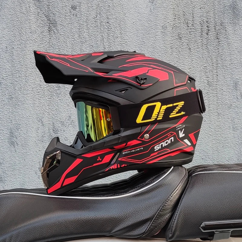 ORZ high-quality off-road motorcycle helmet Kask Cross Downhill Soporte Casco off-road helmet ATV downhill helmet