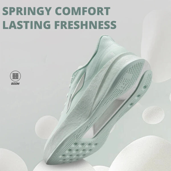 ស្បែកជើងរត់ Li-Ning សម្រាប់នារី CHAOYING Cushion BOOM ទម្ងន់ស្រាល Rebound TEMPO BOUNSE ទន់ និងងាយស្រួលពាក់ ARBW008