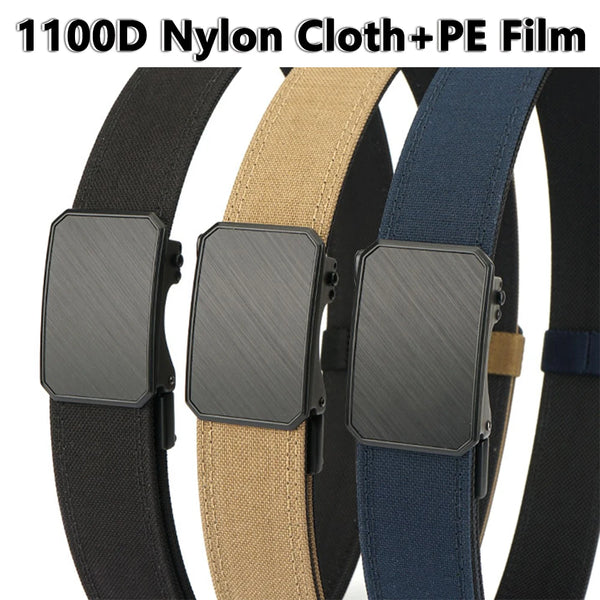 TUSHI New Hard Tactical Belt for Men 1100D Nylon Sturdy Metal Buckle Gun Belt Military Belt Outdoor Girdle IPSC Accessories Male