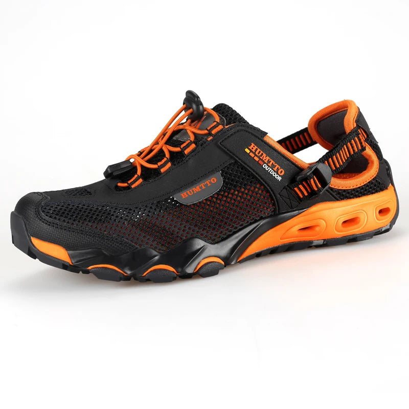 HUMTTO New Summer Water Shoes for Men Breathable Beach Sneakers Mens 2022 Trekking Outdoor Aqua Shoes Sports Hiking Sandals Man