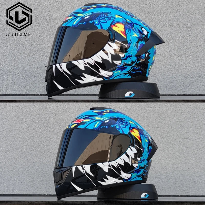 Motorcycle Helmets for Men and Women Wear Double Lens Locomotive Helmets Cascos Para Capacete Da Motocicleta