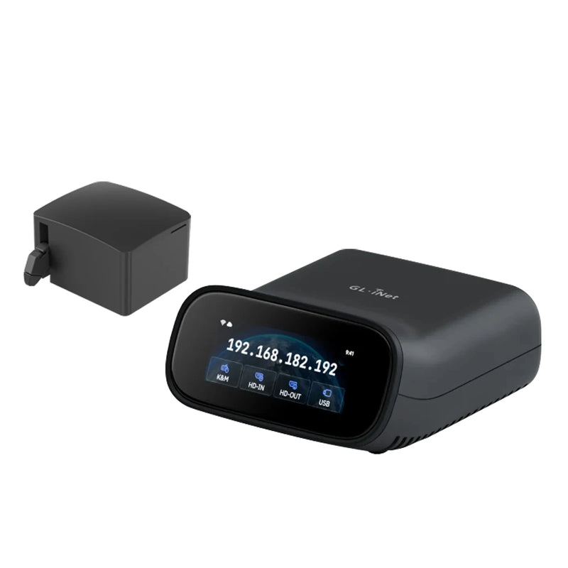 GL.iNet Comet Pro (GL-RM10) ឧបករណ៍បញ្ជាពីចម្ងាយ KVM Wi-Fi 6 4K@30Hz អេក្រង់ប៉ះ Passthrough 32GB EMMC ការចូលប្រើពីចម្ងាយ ការសង្គ្រោះគ្រោះមហន្តរាយ