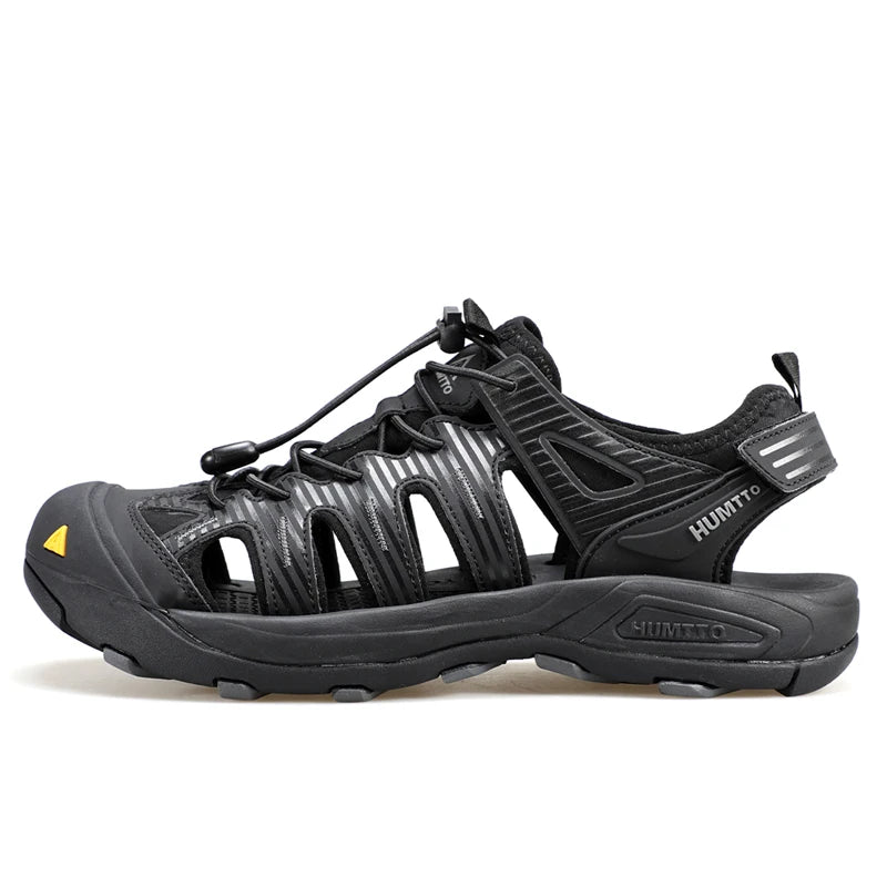 HUMTTO Summer Sandals for Men Breathable Outdoor Hiking Shoes Water Beach Mens Sandals Camping Fishing Climbing Aqua Man Sneaker