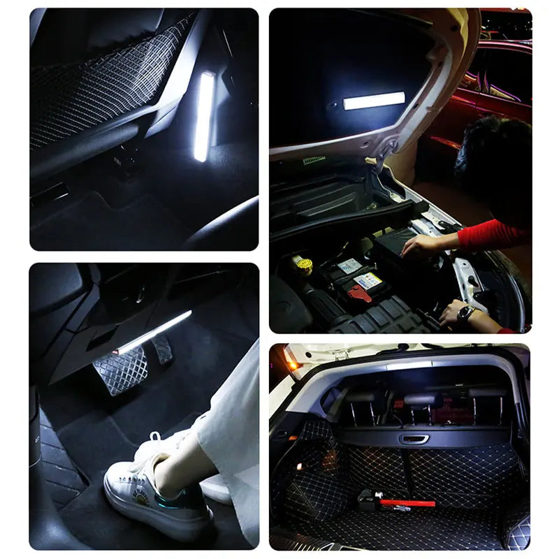 SEAMETAL LED Car Sensor Light 10/15/21CM Automatic Induction Light Type-c Rechargeable Smart Lighting Sensing Mode Night Lamp