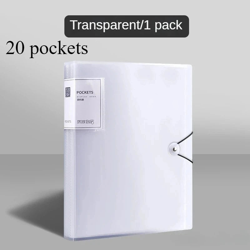 1pc A4 Folder Suitable for High Transparency And Durable Document Storage in Offices, Schools,Portable,Ideal for Study Supplies
