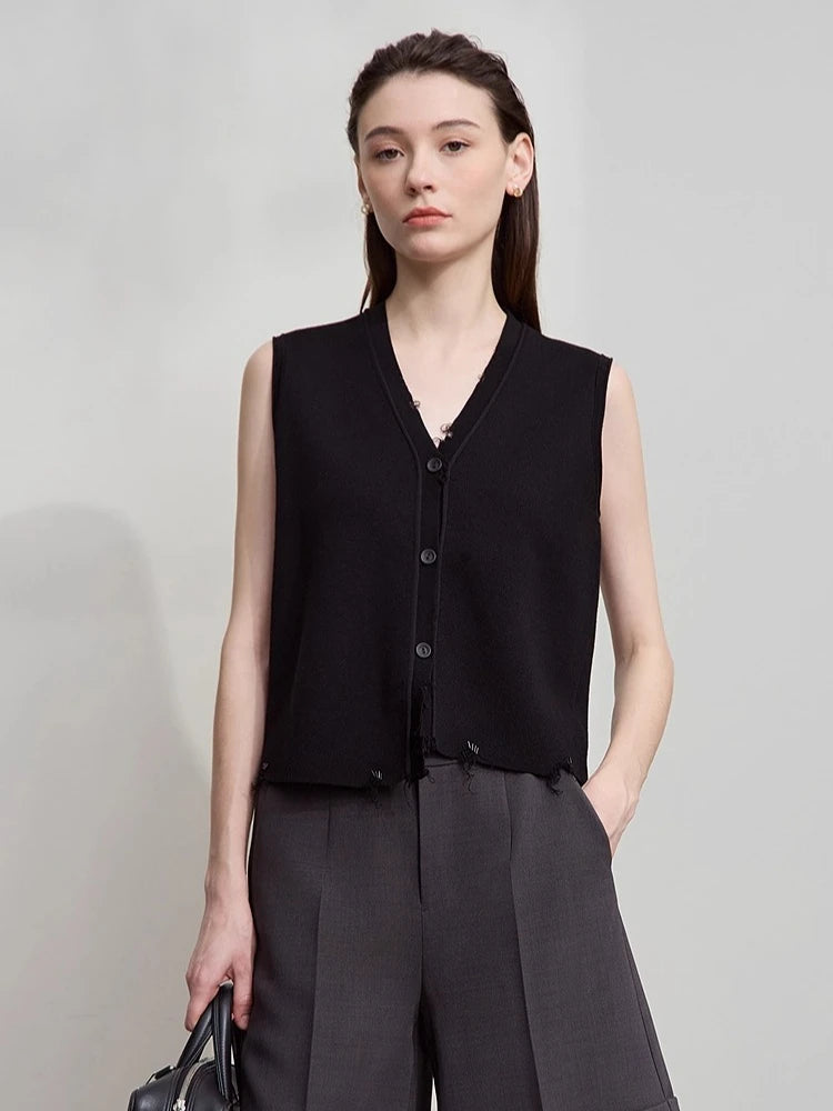 សំពត់ AMII របស់ស្ត្រី Minimalism ឆ្នាំ 2026 រដូវស្លឹកឈើជ្រុះថ្មី អាវប៉ាក់រឹង O-Neck រលុង អាវយឺតមធ្យម សម្លៀកបំពាក់ស្ត្រីដាច់ដោយឡែក 12554006