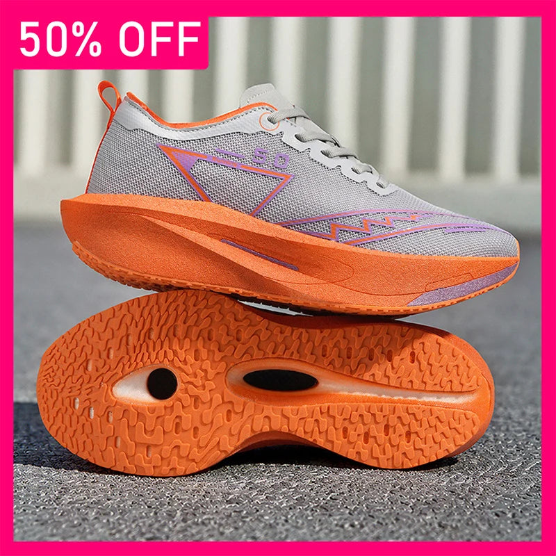 Unisex Sports Shoes Trendy Mesh Breathable Spring Running Tennis Shoes 2026 New Comfortable Thick Soled Fitness Shoes for Men