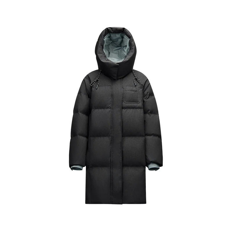 Semir Women Down Jacket Long Length 90 Percent Down Fill Color Block Versatile Street Style 2026 New Winter Daily Wear