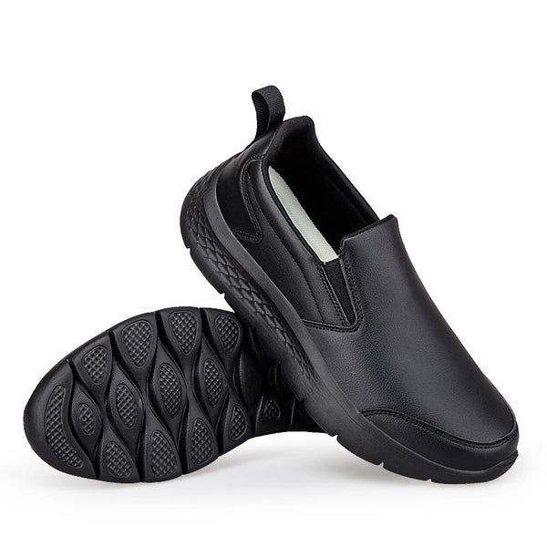 Plus Big Size 47 48 Men's Slip-On Leather Sneakers Casual Sports Walking Shoes Waterproof Comfortable Sneakers