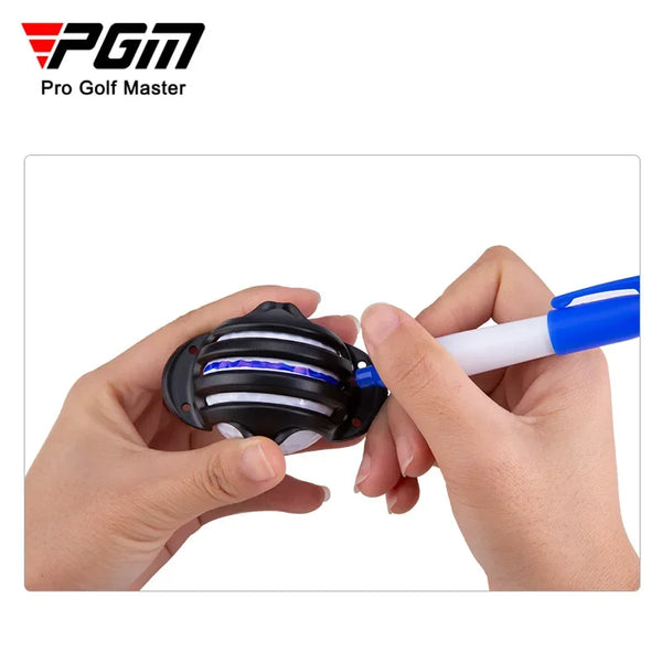 PGM Golf Ball Scoring Device with 2 Scoring Pens Golf Ball Line Marker Golf Accessories HXQ007/HXQ008/HXQ009