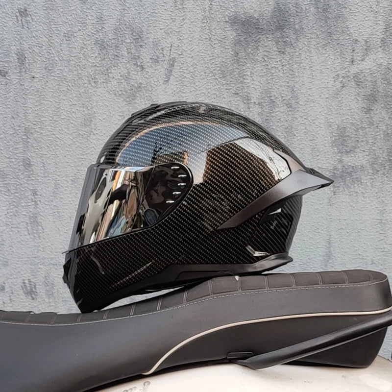 ORZ electric motorcycle yohe men's and women's four seasons summer personality locomotive big tail helmet